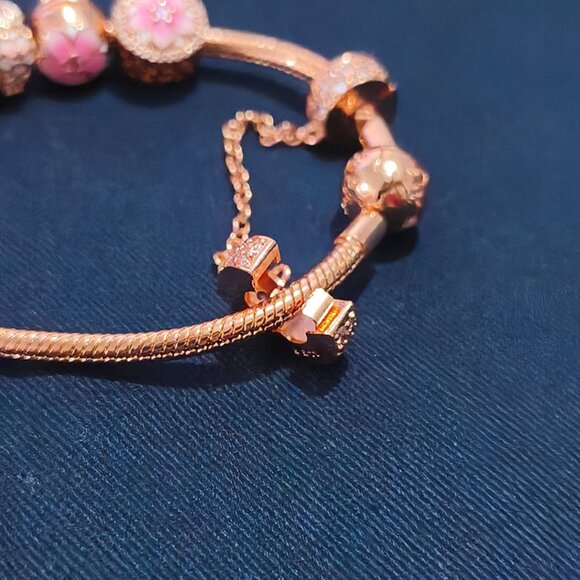 Pandora Hollow Flower Beaded Bracelet - Picture 5 of 7